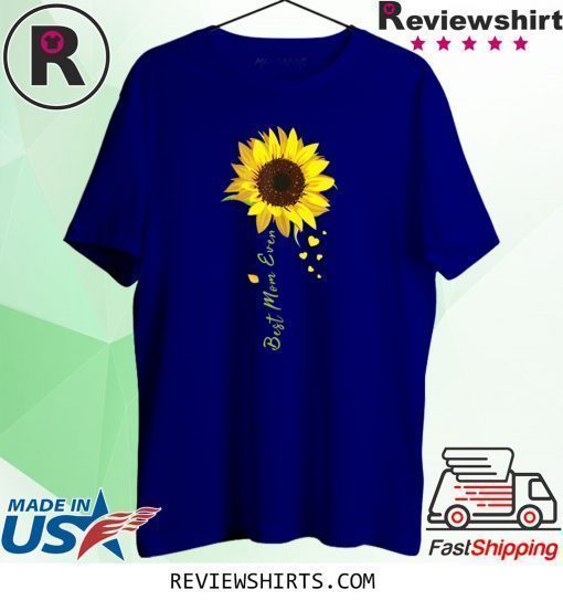 Womens Best Mom Ever Sunflower Costume Mothers Day T-Shirt