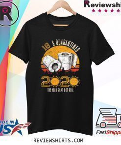 18 and Quarantined 2020 The Year Sh#t Got Real Born in 2002 Vintage Birthday Social Distancing Bday Top Birthday Gift T-Shirt