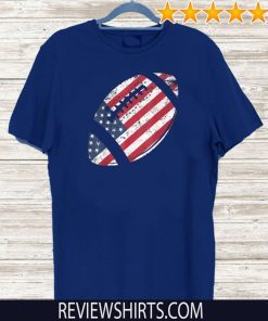 American Football 4th July American Flag Patriotic Shirt