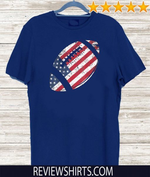 American Football 4th July American Flag Patriotic Shirt