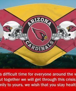 American Football Team Arizona Cardinals Face Mask Filter Face Mask Activated Carbon – Adults Mask PM2.5