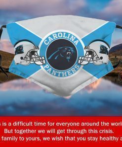 American Football Team Carolina Panthers Face Mask Filter Face Mask Activated Carbon – Adults Mask PM2.5