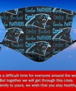 American Football Team Carolina Panthers Face Mask PM2.5 – Filter Face Mask Activated Carbon PM2.5