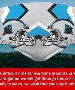 American Football Team Carolina Panthers Face Mask – Filter Face Mask US 2020 PM2.5