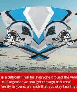 American Football Team Carolina Panthers Face Mask PM2.5 - Face Mask Archives PM2.5