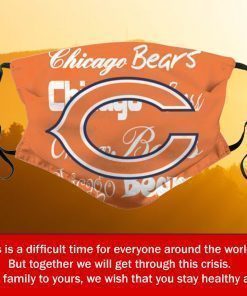 American Football Team Chicago Bears Face Mask – Face Mask Filter PM2.5