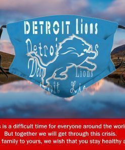 American Football Team Detroit Lions Face Mask – Face Mask Filter PM2.5