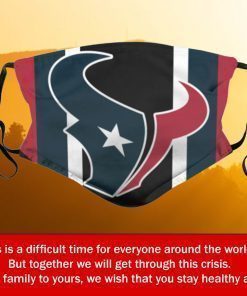 American Football Team Houston Texans Face Mask – Filter Face Mask Activated Carbon
