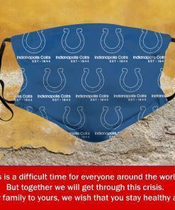 American Football Team Indianapolis Colts Face Mask Filter Face Mask Activated Carbon