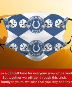 American Football Team Indianapolis Colts Face Mask - Filter Face Mask US 2020 PM2.5