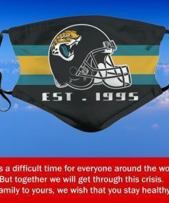 American Football Team Jacksonville Jaguars Face Mask Filter Face Mask Activated Carbon – Adults Mask PM2.5