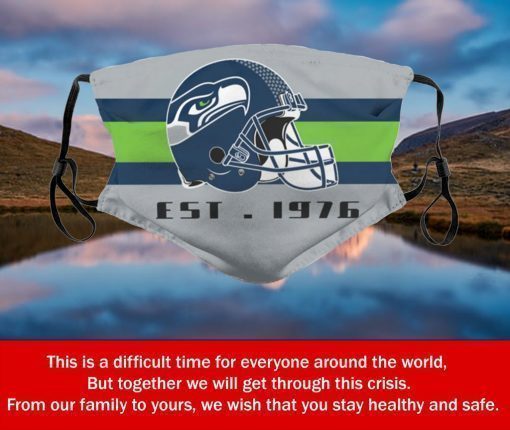 American Football Team Seattle Seahawks Face Mask – Filter Face Mask Activated Carbon