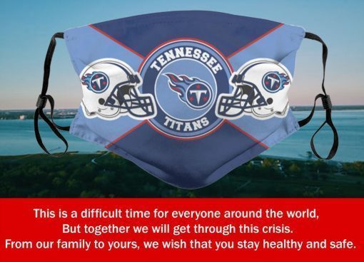 American Football Team Tennessee Titans Face Mask Filter Face Mask Activated Carbon – Adults Mask PM2.5