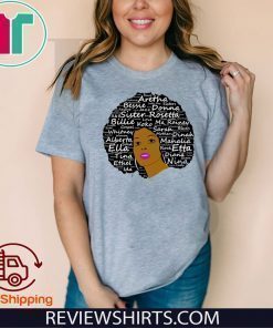 Black History Month Powerful Singers Natural Hair Tee Shirts