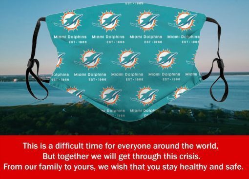 Football Team Miami Dolphins Face Mask PM2.5 – Filter Face Mask US 2020