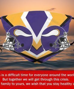 Football Team Minnesota Vikings Face Mask PM2.5 – Filter Face Mask US