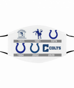 American Football Team Indianapolis Colts Face Mask Filter Face Mask Activated Carbon – Adults Mask PM2.5