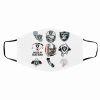 American Football Team Oakland Raiders Face Mask  – Filter Face Mask Activated Carbon PM2.5
