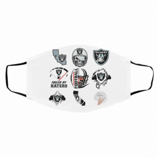 American Football Team Oakland Raiders Face Mask  – Filter Face Mask Activated Carbon PM2.5