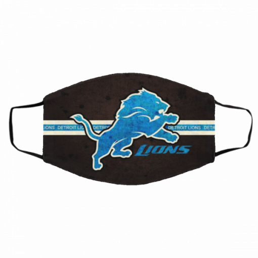 American Football Team Detroit Lions Face Mask – Filter Face Mask Activated Carbon PM2.5