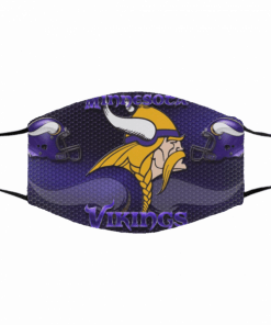 American Football Team Minnesota Vikings Face Mask Filter Face Mask Activated Carbon – Adults Mask PM2.5