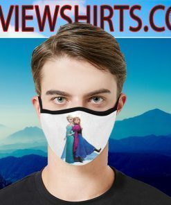 Anna And Elsa Cartoon Film Face Mask