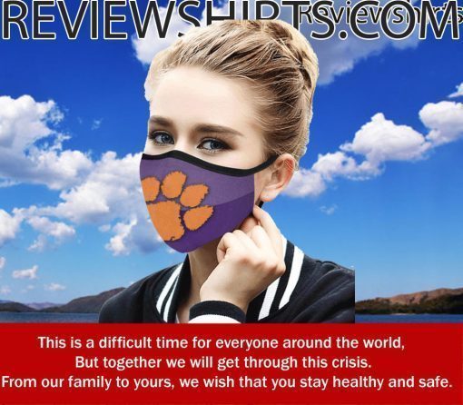 Clemson Tigers Face Mask US - Clemson Football 2020 Cloth Face Mask