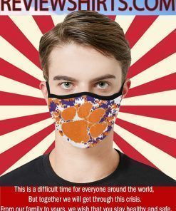 Clemson Tiger Cloth Face Mask US