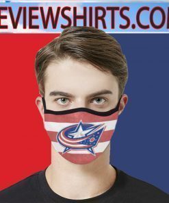Columbus Blue Jackets Flag US High Quality Face Mask
