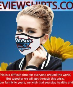 FAN DEPAUL BLUE DEMONS CLOTH FACE MASK