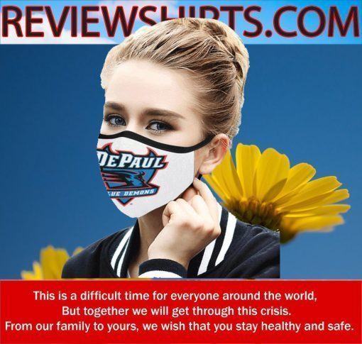 FAN DEPAUL BLUE DEMONS CLOTH FACE MASK