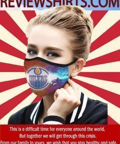 Edmonton Oilers Face Mask Activated Carbon - Logo Edmonton Oilers Cloth Face Mask US