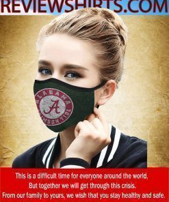 Face Mask Alabama Crimson Tide Cloth Face Mask