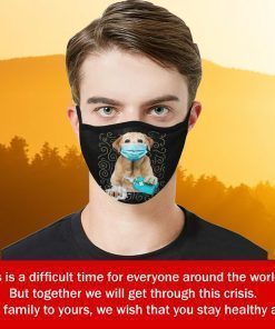 Labrador Retriever Dog Wash Your Hand Quarantined 2020 Face Mask