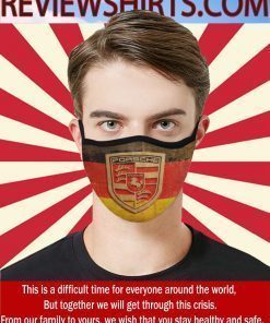 Porsche Black Car Face Mask
