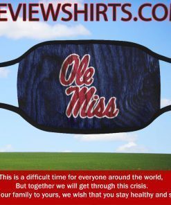 Logo Ole Miss 2020 Face Mask Activated Carbon