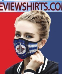 Winnipeg Jets Face Mask - Logo Winnipeg Jets Flag US Cloth Face Mask