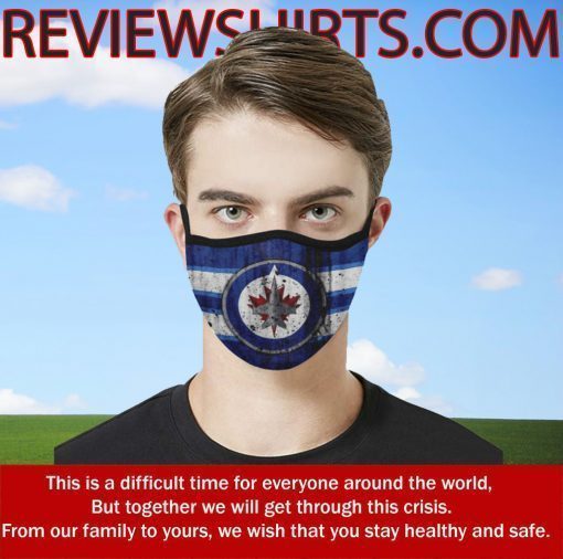 Winnipeg Jets Face Mask - Logo Winnipeg Jets Flag US Cloth Face Mask