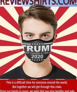 Trump 2020 Keep America Great Cloth Face Mask US