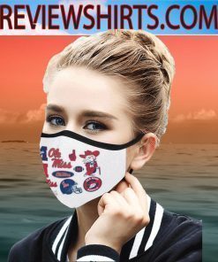 Ole Miss Logo Face Mask