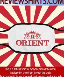 Orient Vector Logo Clock Cloth Face Mask