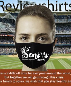 Senior 2020 Cloth Face Mask Reusable Cotton mask