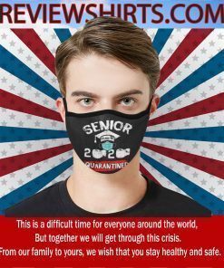 Senior Class Of 2020 Toilet Paper Quarantined Cloth Face Mask
