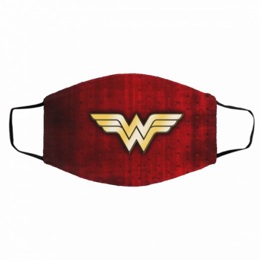 Wonder Woman logo for DC Comics Face Masks