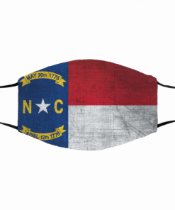 North Carolina State Flag Cloth Face Mask