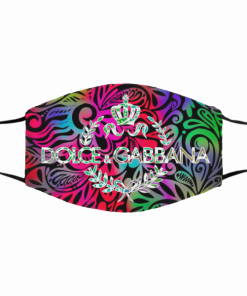 Dolce And Gabbana Multi Color With Abstract Face Mask