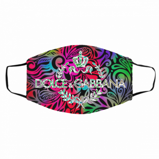 Dolce And Gabbana Multi Color With Abstract Face Mask