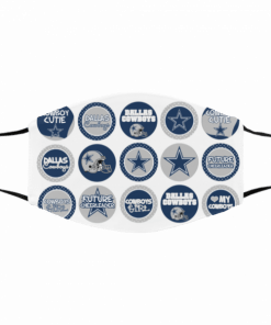 Dallas Cowboys Cloth Face Mask Activated Carbon