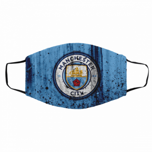 Logo Manchester City Soccer Club Face Mask