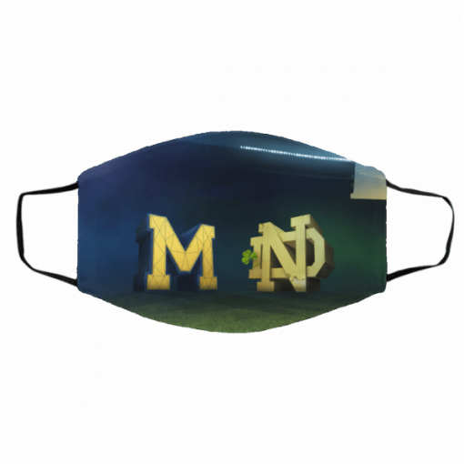 Notre Dame vs Michigan Cloth Face Mask